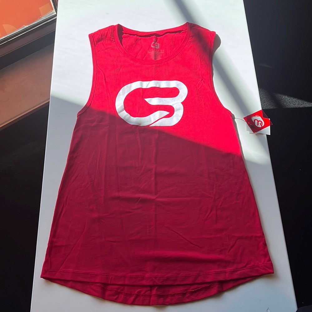 Red Cyclebar workout top